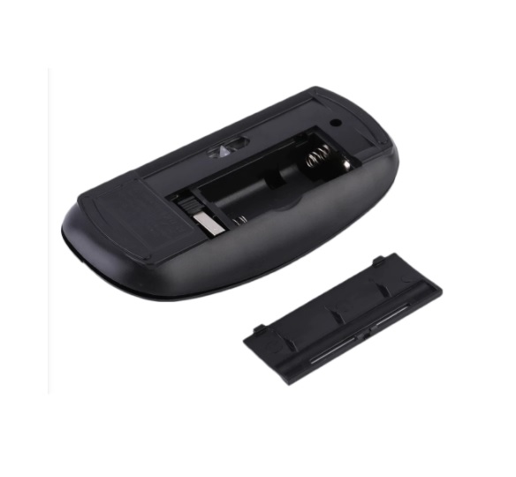 Mouse Raton Inalámbrico DPI Optico Slim Notebook Computador PC Pilas AAA no Inclui (negro) - 2