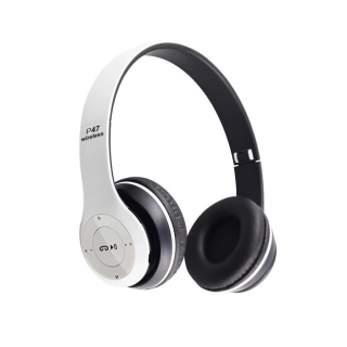 AUDÍFONOS ON EAR GRANDES P47 MICRO SD RECARGABLE 2HR USB BLUETOOTH - 1