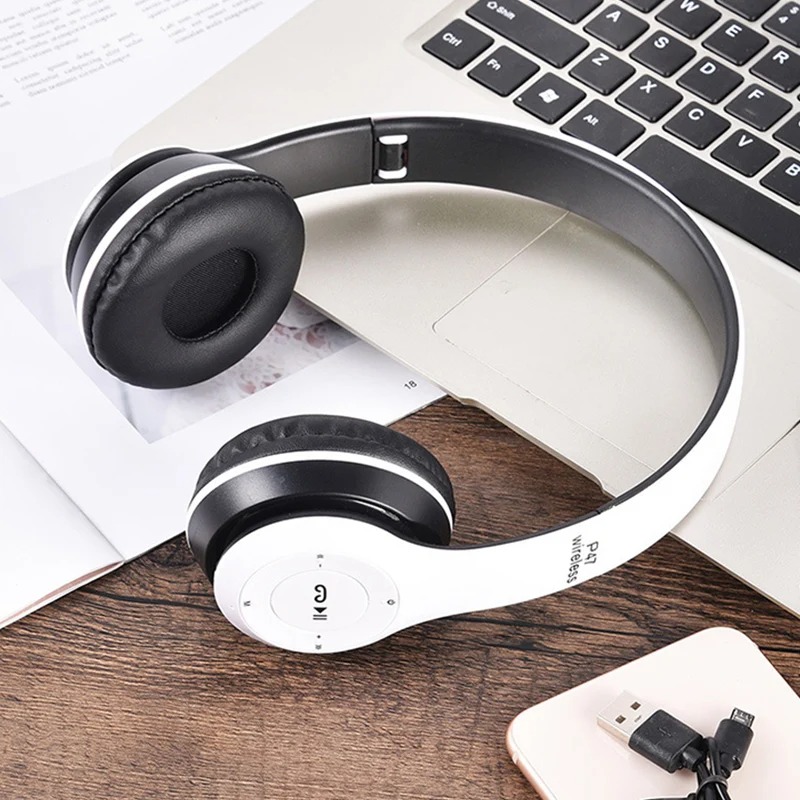 AUDÍFONOS ON EAR GRANDES P47 MICRO SD RECARGABLE 2HR USB BLUETOOTH - 2
