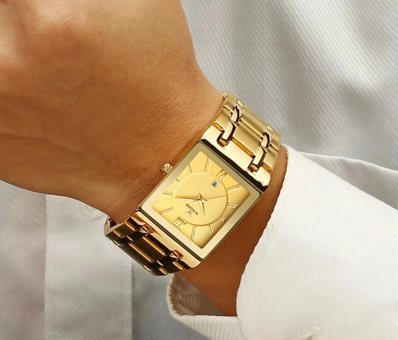 RELOJ HOMBRE LUJO CUARZO Y ACERO INOXIDABLE WWOOR CRONOGRAFO IMPERMEABLE - 2