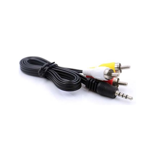 Cable Audio RCA Jack 3.5 mm 3 x 1 Salida Auxiliar. Aux. Macho Plug Carro PS3 1,5 metro - 4