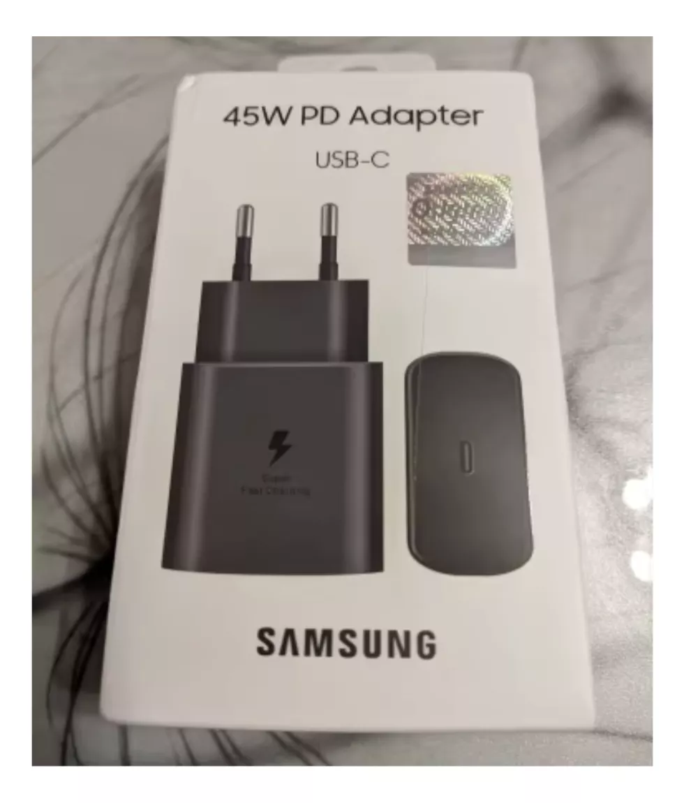 Cargador de Pared Para Celular Samsung Celular de carga súper rápida 45w CON Cable Original - 2
