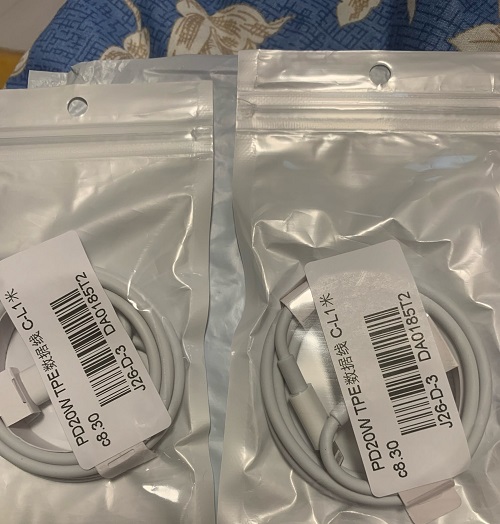 CABLE CARGA RÁPIDA CELULAR 2.1 A TIPO C A LIGHTNING 20W PARA IOS Y IPHONE 1 MT TELÉFONO SMARTPHONE - 4