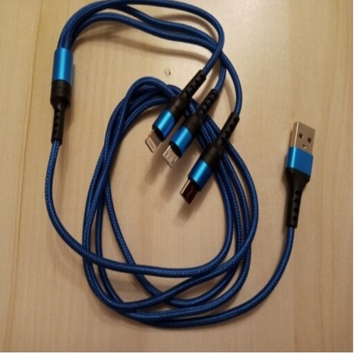Cable Carga Rápida Celular 3 en 1 Android Samsung Para Iphone, Tipo C Telefono Smartphone - 3
