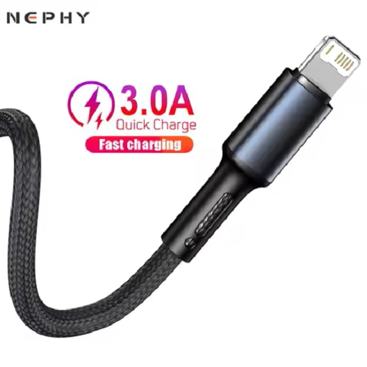CABLE CARGA RÁPIDA CELULAR 5.1 A TIPO C A LIGHTNING PARA IPHONE 1 MT TELÉFONO SMARTPHONE REFORZADO - 8