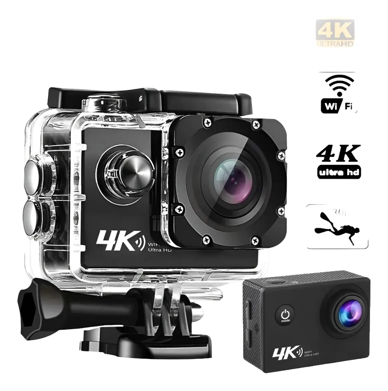 CÁMARA GO PRO FULL HD 4K 30FPS DEPORTIVA ULTRA HD M2 WIFI CÁMARA ACCIÓN SIN ACCESORIOS SUMERGIBLE - 5