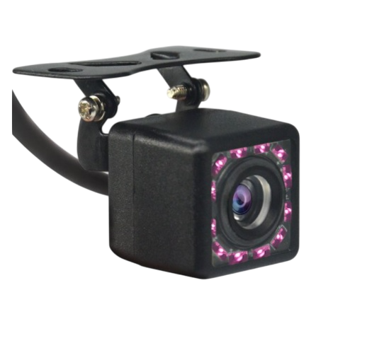 Camara Retroceso Auto 12 LED Vision Nocturna Full HD Conecta Radio para Pantalla 103 Cuadrada - 1