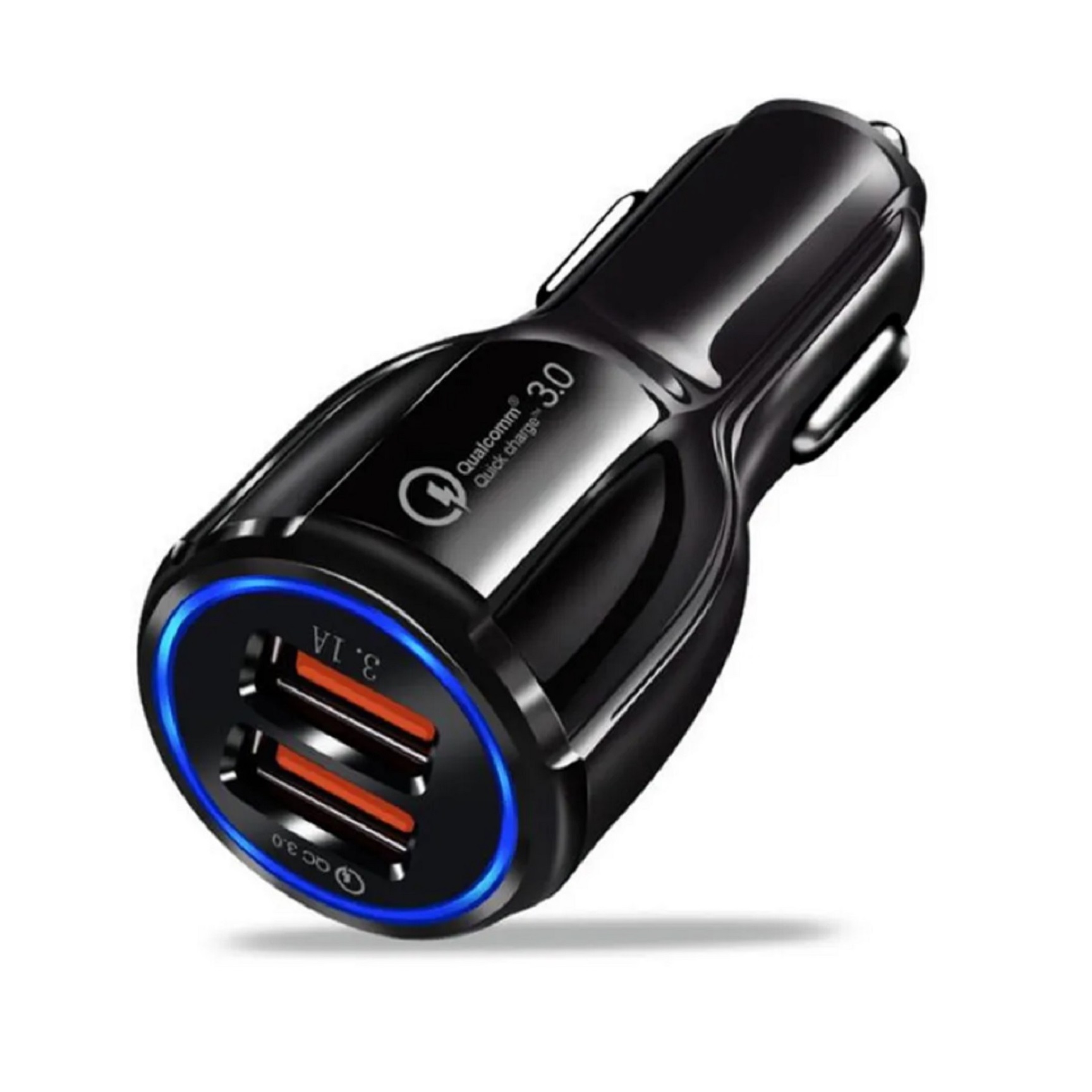 CARGADOR DE CELULAR AUTO CARGA RÁPIDA 3.1 AMP. 2 DOBLE USB 18W PARA AUTOMÓVIL AL ENCENDEDOR - 1