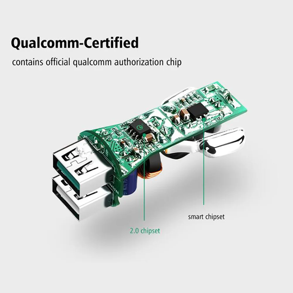 CARGADOR DE CELULAR AUTO CARGA RÁPIDA 3.1 AMP. 2 DOBLE USB 18W PARA AUTOMÓVIL AL ENCENDEDOR - 3