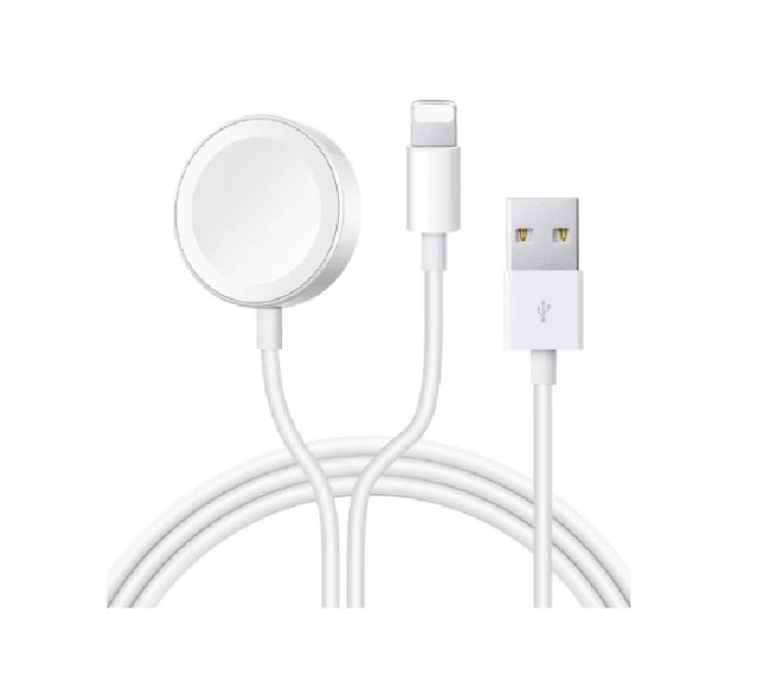 Cargador inalámbrico 2 en 1 USB magnético 30W 3A para iPhone, iWatch y Android. - 1