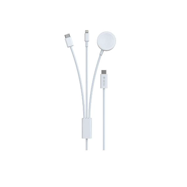 Cargador inalámbrico 3 en 1 USB magnético 30W 3A para iPhone, iWatch y Android – carga rápida. - 3