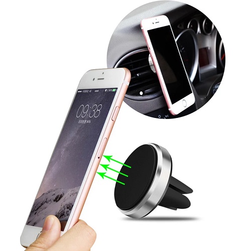 Soporte Base Para Celular Automovil Magnético Fijo a Ventilacion Tablero Carro - 2
