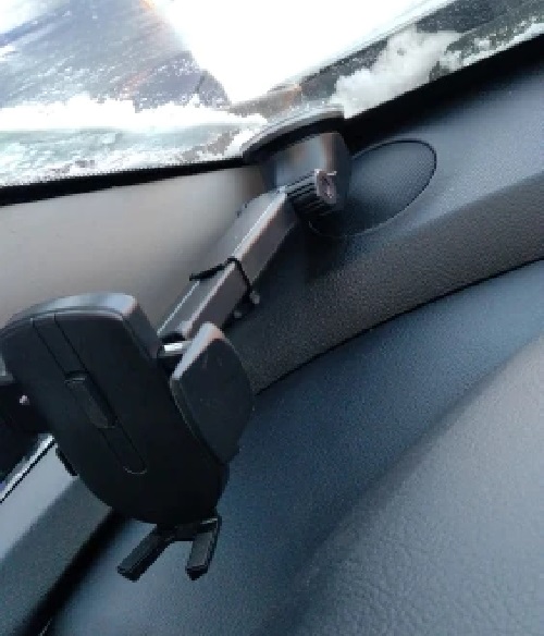 Soporte Base Celular Automovil Tablero Vidrio Brazo Ajustable Smartphone Firme Robusto - 5
