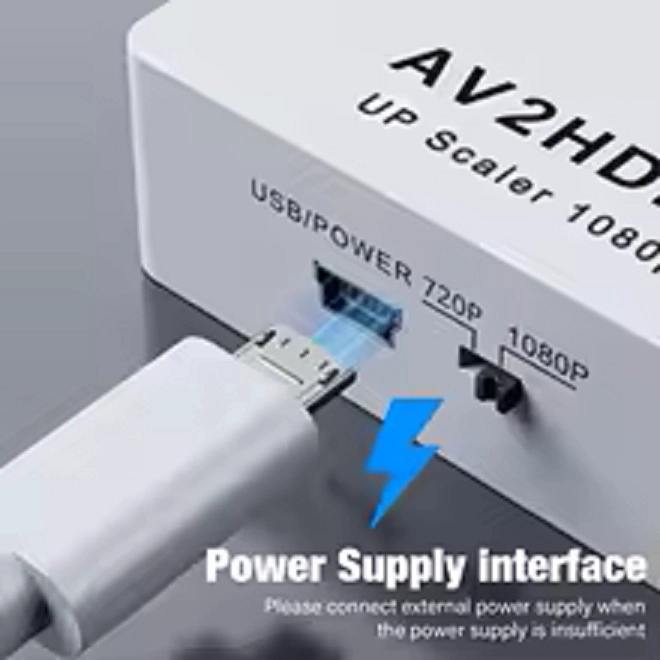 Adaptador RCA 2AV a HDMI Convertidor RCA Hembra HDMI hembra Conversor 2AV a HDMI - 2