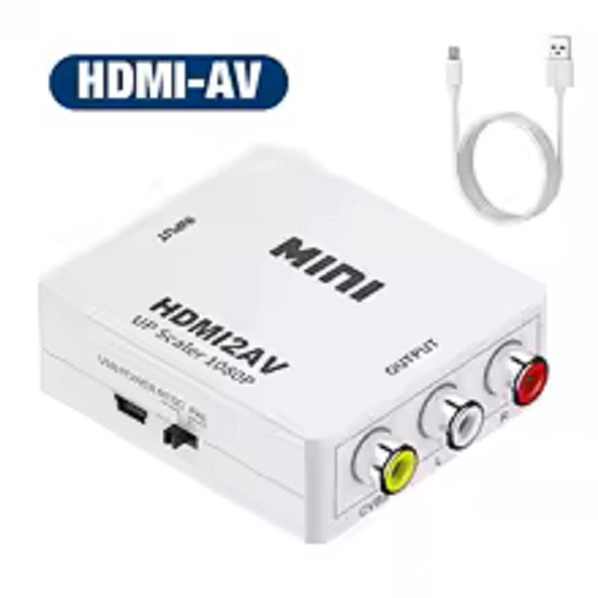 Adaptador RCA 2AV a HDMI Convertidor RCA Hembra HDMI hembra Conversor 2AV a HDMI - 3