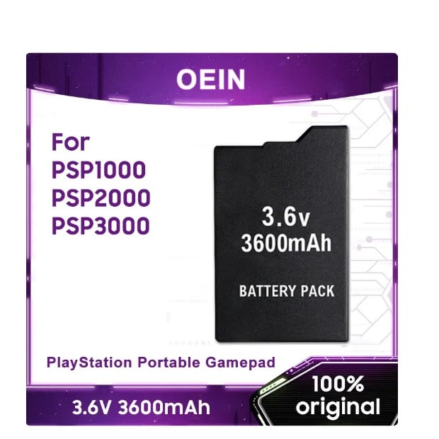 BATERIA COMPATIBLE CON PSP 3,6V 3600 AMP 1000/2000/3000 PARA PLAYSTATION PORTABLE - 2