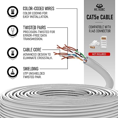 CABLE DE RED ALTA VELOCIDAD 15 MT CAT5E CABLE LAN INTERNET CONEXIÓN RJ45 LISTA - 3