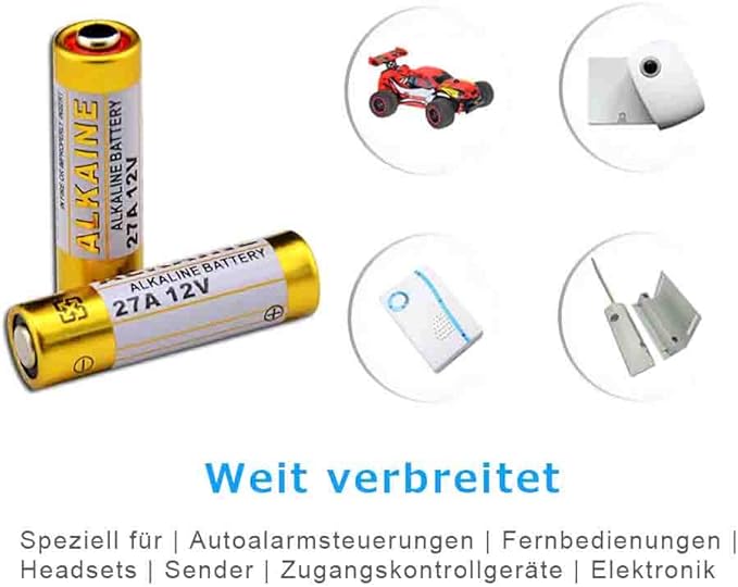 PILAS PARA CONTROLES JUGUETES 27A 12V L828 PARA JUGUETES CONTROLES ETC - 2