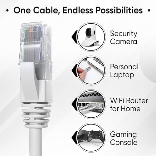 CABLE DE RED ALTA VELOCIDAD 25 MT CAT5E CABLE LAN INTERNET CONEXIÓN RJ45 LISTA - 3
