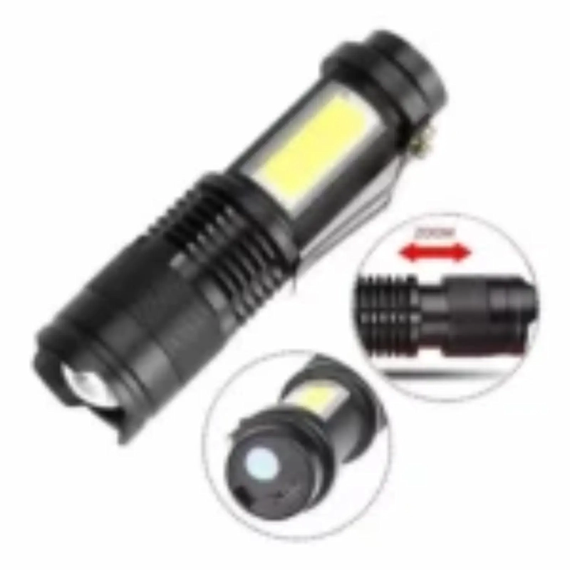 LINTERNA LED T6 2000LM RECARGABLE USB CON ZOOM AJUSTABLE LÁMPARA POTENTE PEQUEÑA PORTÁTIL - 2