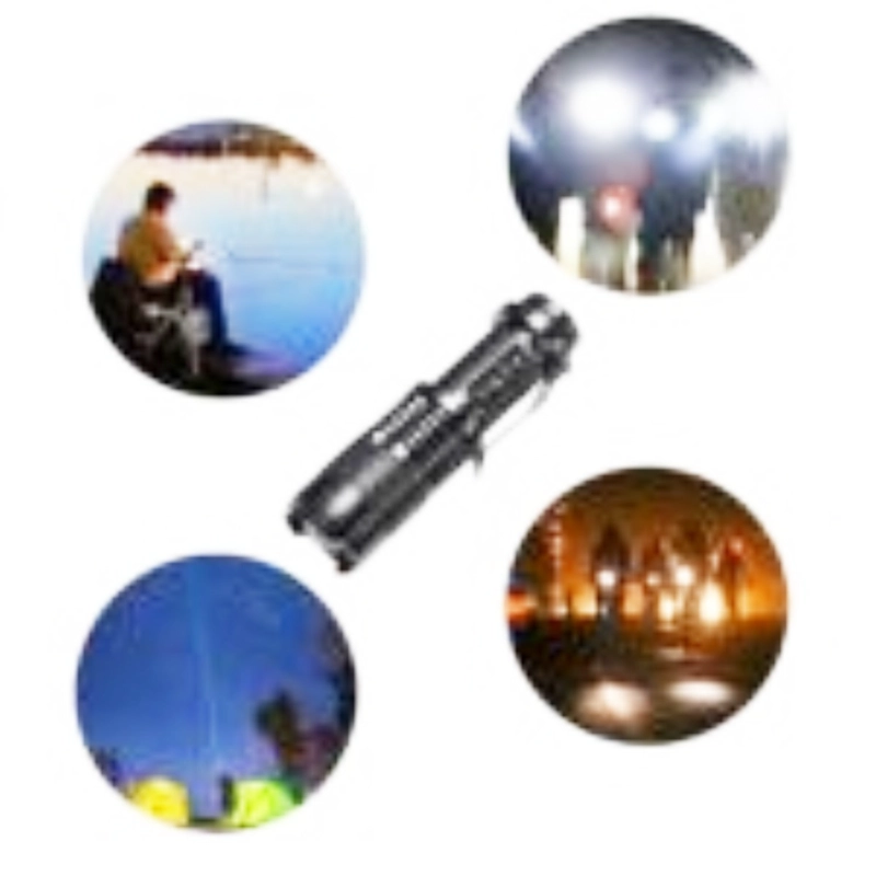 LINTERNA LED T6 2000LM RECARGABLE USB CON ZOOM AJUSTABLE LÁMPARA POTENTE PEQUEÑA PORTÁTIL - 5
