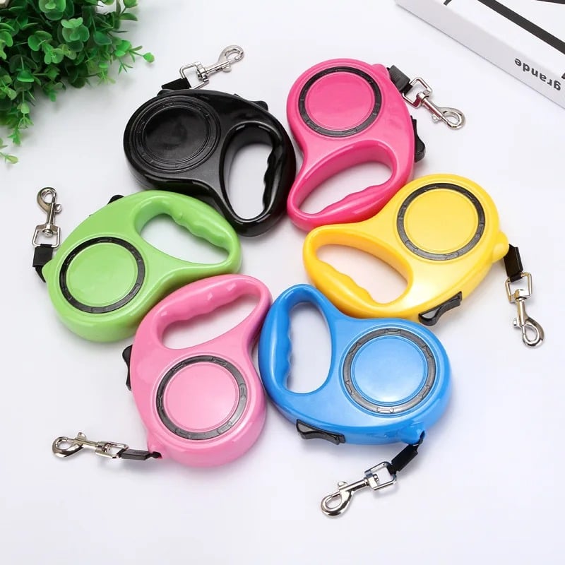 CORREA RETRACTIL RESISTENTE AUTOMÁTICA PARA PERROS PEQUEÑOS 3 MT COLORES - 2