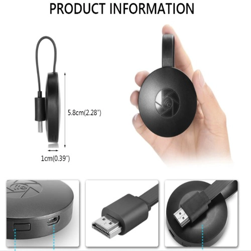 CHROMECAST G-4 DUPLICADOR DE PANTALLA 4TA GENERACIÓN 1080P MIRASCREEN DONGLE G2 - 5