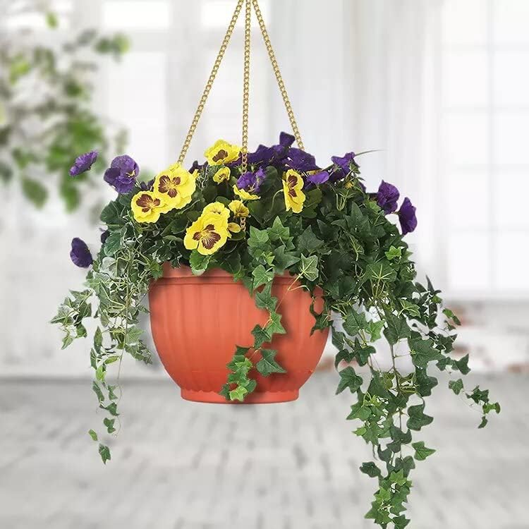 MACETEROS COLGANTES PARA TERRAZA 20 CM DURADERAS PLÁSTICO ABS MACETAS DECORATIVAS COLGANTES - 2