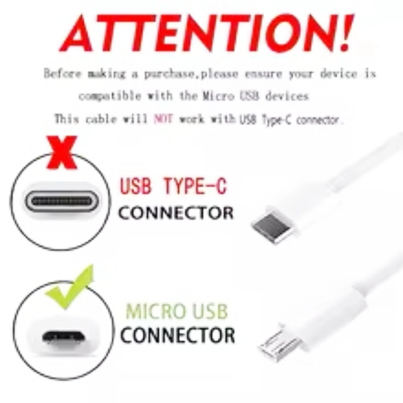 Cable de carga micro usb v8 a usb normal CORTO 20 cm aprox. micro usb a USB normal - 3