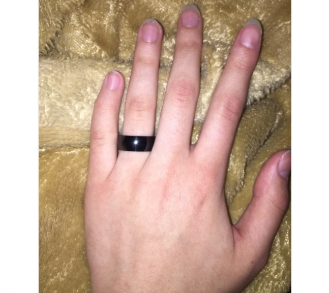 ANILLO TITANIO ANILLOS JUVENILES BLACK SPACE ACERO QUIRURGICO ACERO INOXIDABLE MATTE/ TALLA 13 - 3