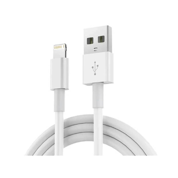 CABLE CARGA RAPIDA 25W CELULAR 3.1A USB A LIGHTNING COMPATIBLE PARA IPHONE 1 MT BLANCO - 1