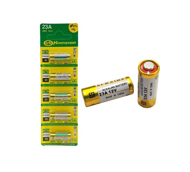 PILAS ALCALINA FLYCAT L1028 23A  N21 VR22 12 V TIRA 5 UNI LARGA DURACION EXTRA DUTTY PILA PARA RELOJ - 1