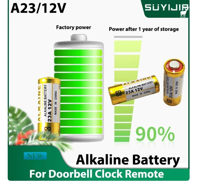 PILAS ALCALINA FLYCAT L1028 23A  N21 VR22 12 V TIRA 5 UNI LARGA DURACION EXTRA DUTTY PILA PARA RELOJ - 2