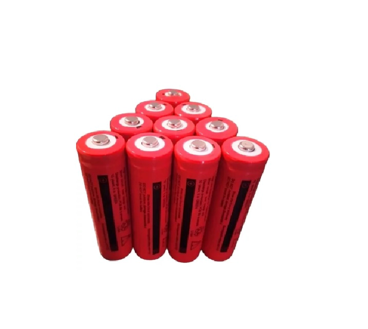 PILAS BATERIAS RECARGABLES DE LITIO 18650 ESPECIAL VAPER 8800 MAH VAPORIZADORES GPTOP ROJA CON PUNTA - 2
