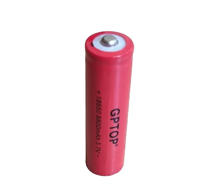 PILAS BATERIAS RECARGABLES DE LITIO 18650 ESPECIAL VAPER 8800 MAH VAPORIZADORES GPTOP ROJA CON PUNTA - 3