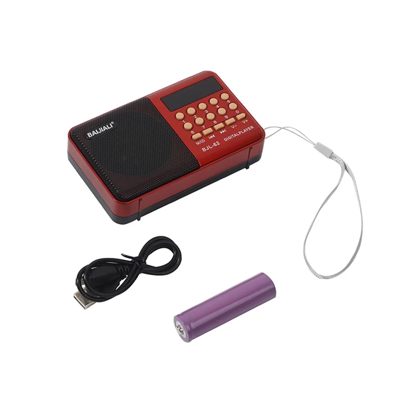 Radio portatil Reproductor de radio FM AM recargable USB, Micro SD, MP3. - 2