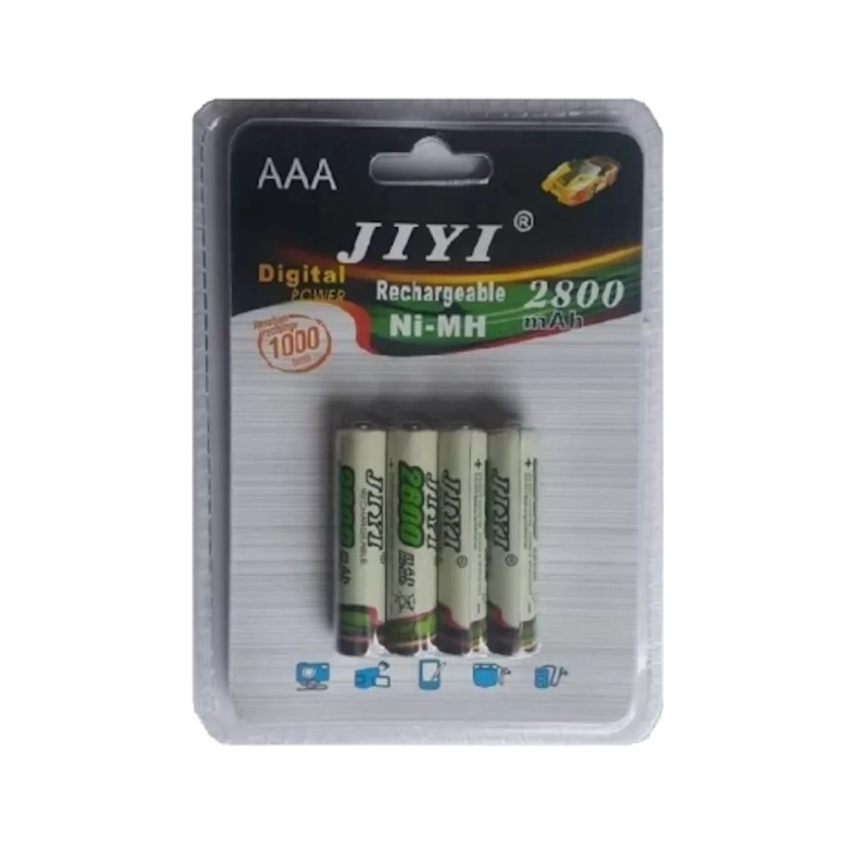 PILA RECARGABLES AAA SONGPUS PACK 4U 2700MAH NI-MH 1000 CICLOS - 1