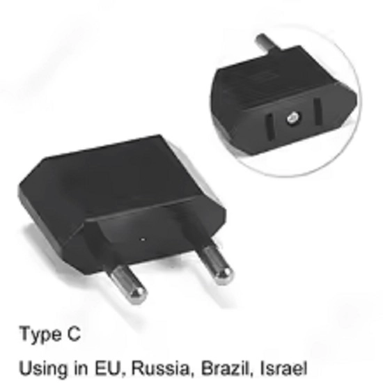 ADAPTADOR PARA ENCHUFE AMERICANO PARA CONSOLAS Y OTROS APARATOS CONVERSOR DE TOMA CORRIENTE CHILENO - 4