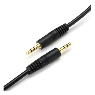 CABLE AUXILIAR A AUXILIAR CORTO 50CM PARA RADIOS JACK 3,5 MM ENTRADA PLUG NORMAL DE AUDIFONOS - 3