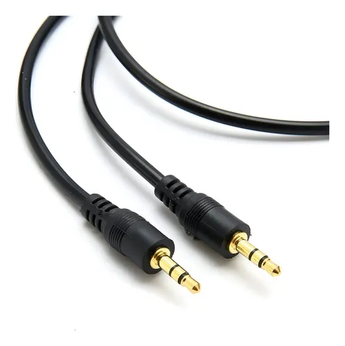 CABLE AUXILIAR A AUXILIAR CORTO 50CM PARA RADIOS JACK 3,5 MM ENTRADA PLUG NORMAL DE AUDIFONOS - 4