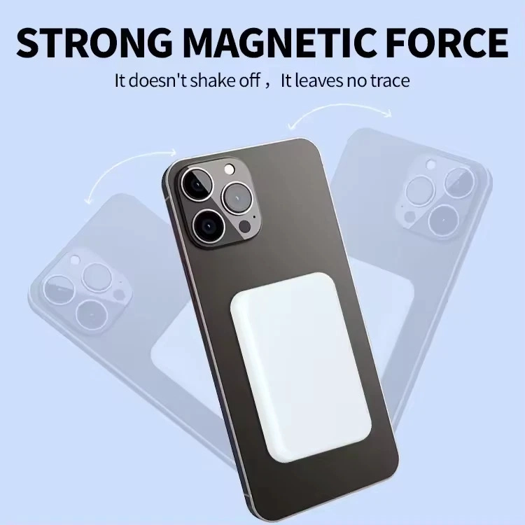 CARGADOR DE CELULAR INALAMBRICO MAGNETICO COMPATIBLE  MAGSAFE CARGA RAPIDA 15.000 MAH 3A 20W - 4