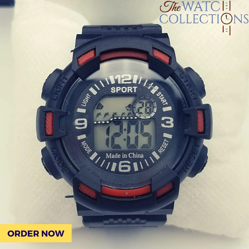 RELOJ SPORT DEPORTIVO DIGITAL LUZ CORREA SILICONA CON HEBILLA - 3
