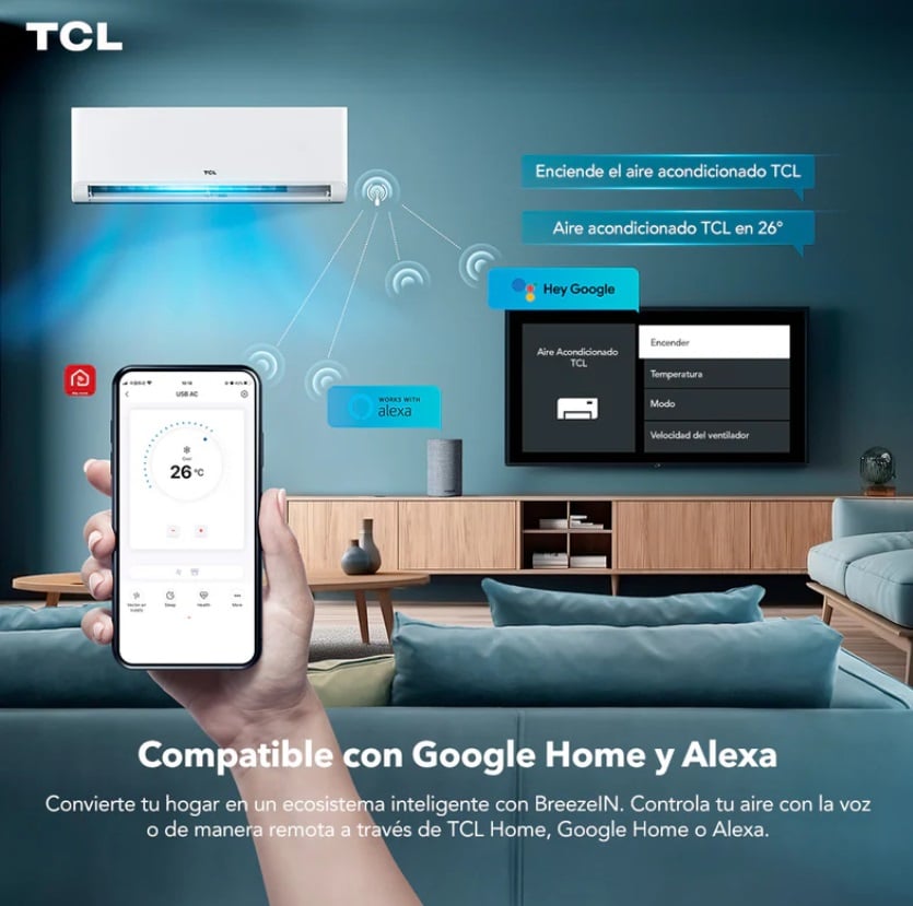Aire Acondicionado Inverter TCL de 18000BTU R32 con Wifi - 4