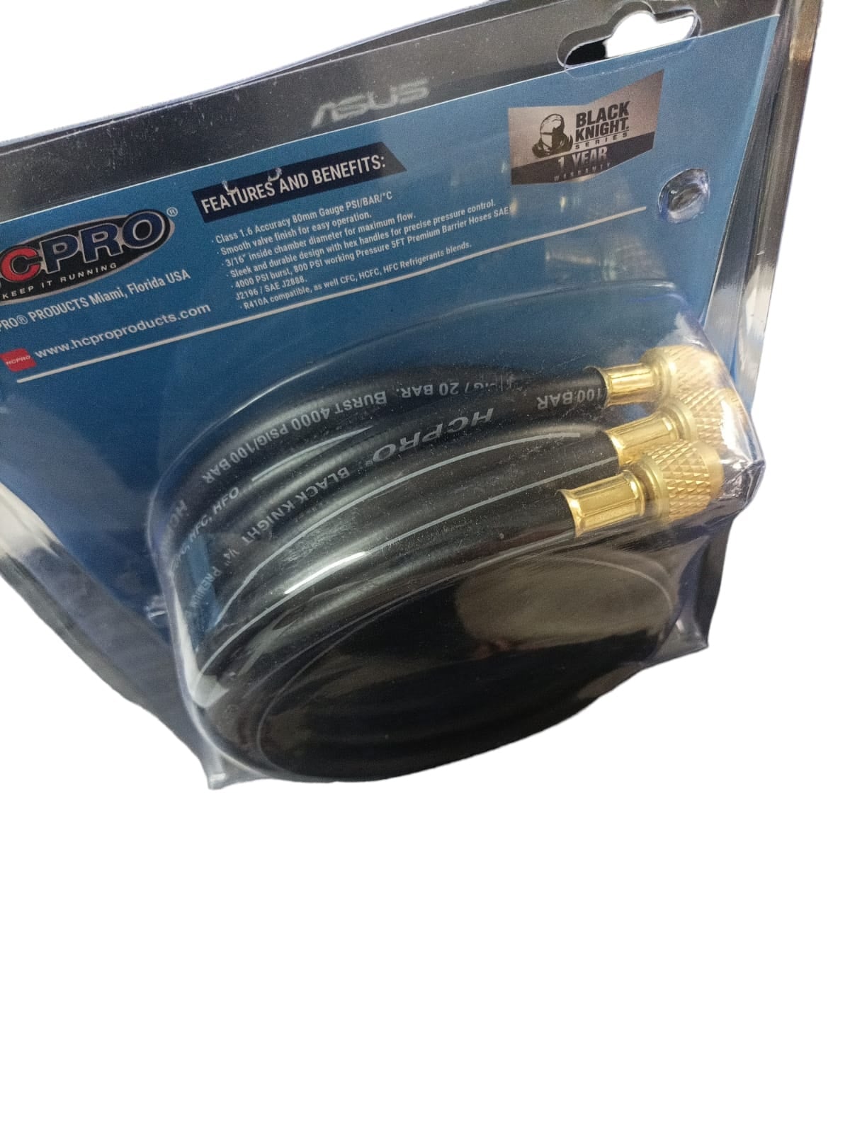 MANÓMETRO MT MANIFOLD ÁRBOL CARGA HCPRO CON MANGUERAS PREMIUN - 2
