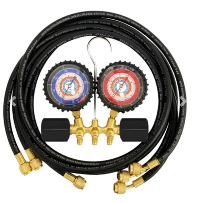 MANÓMETRO MT MANIFOLD ÁRBOL CARGA HCPRO CON MANGUERAS PREMIUN - 3