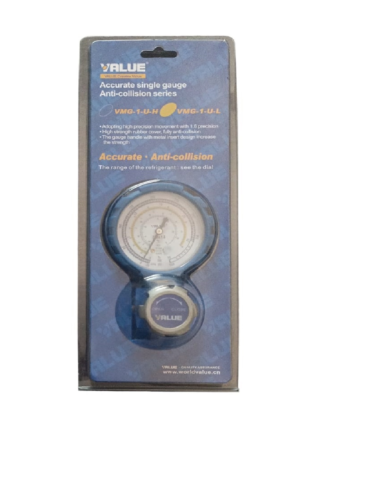 MANÓMETRO MANIFOLD BAJA R410 R134A R22 R407C VALUE - 2