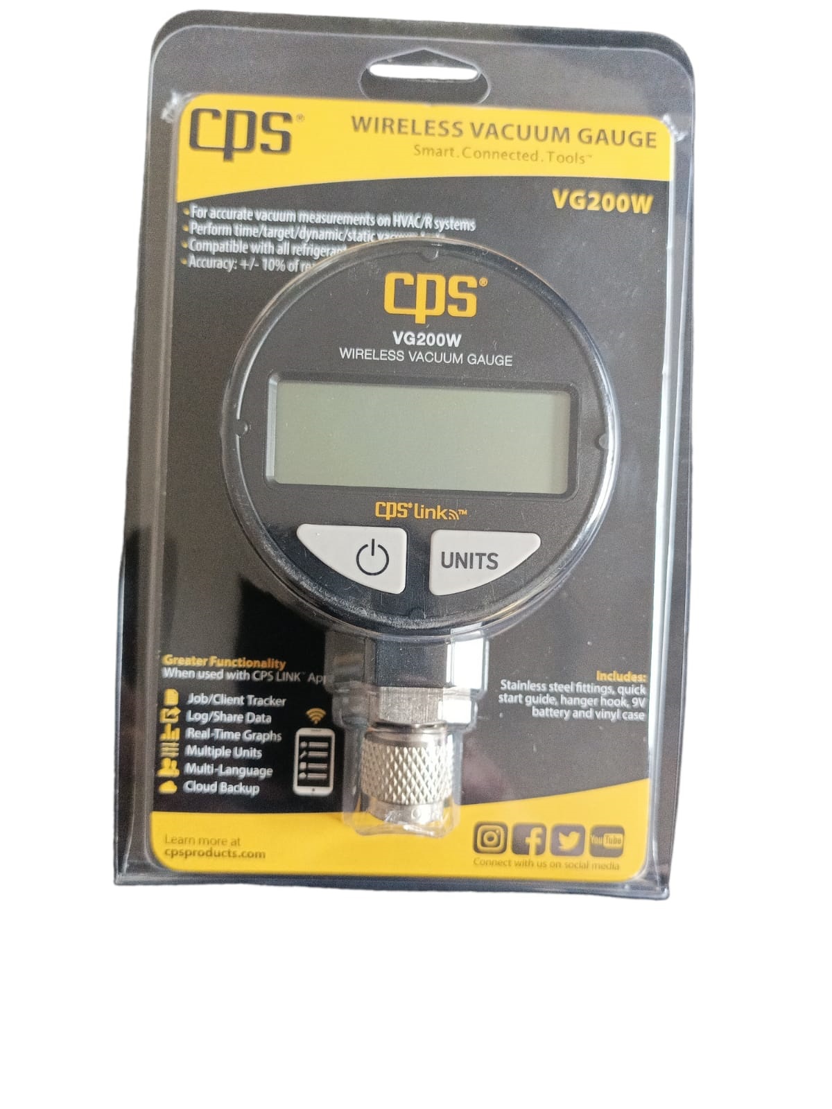 VACUÓMETRO MT VG200 W MEDIDOR VACÍO DIGITAL CPS WIRELESS - 2