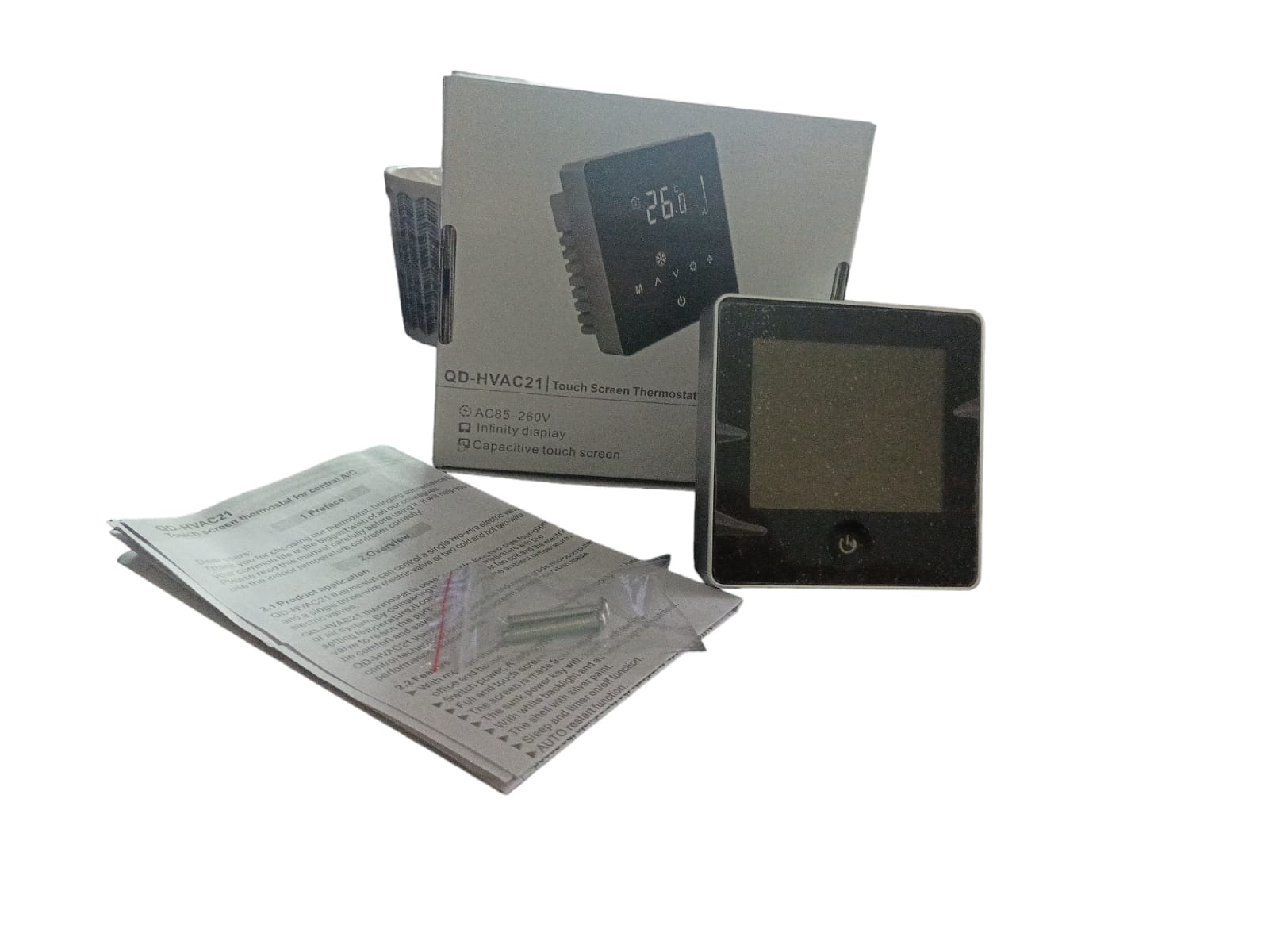 TERMOSTATO DIGITAL PARA FANCOIL FULL SCREEN TOUCH PANEL - 2