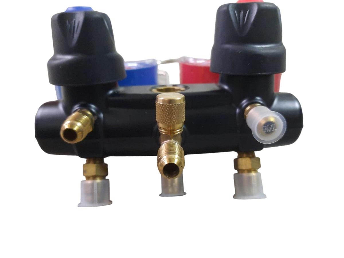 MANÓMETRO R410A, R32, R22, R134A. INCLUYE MANGUERAS - 2