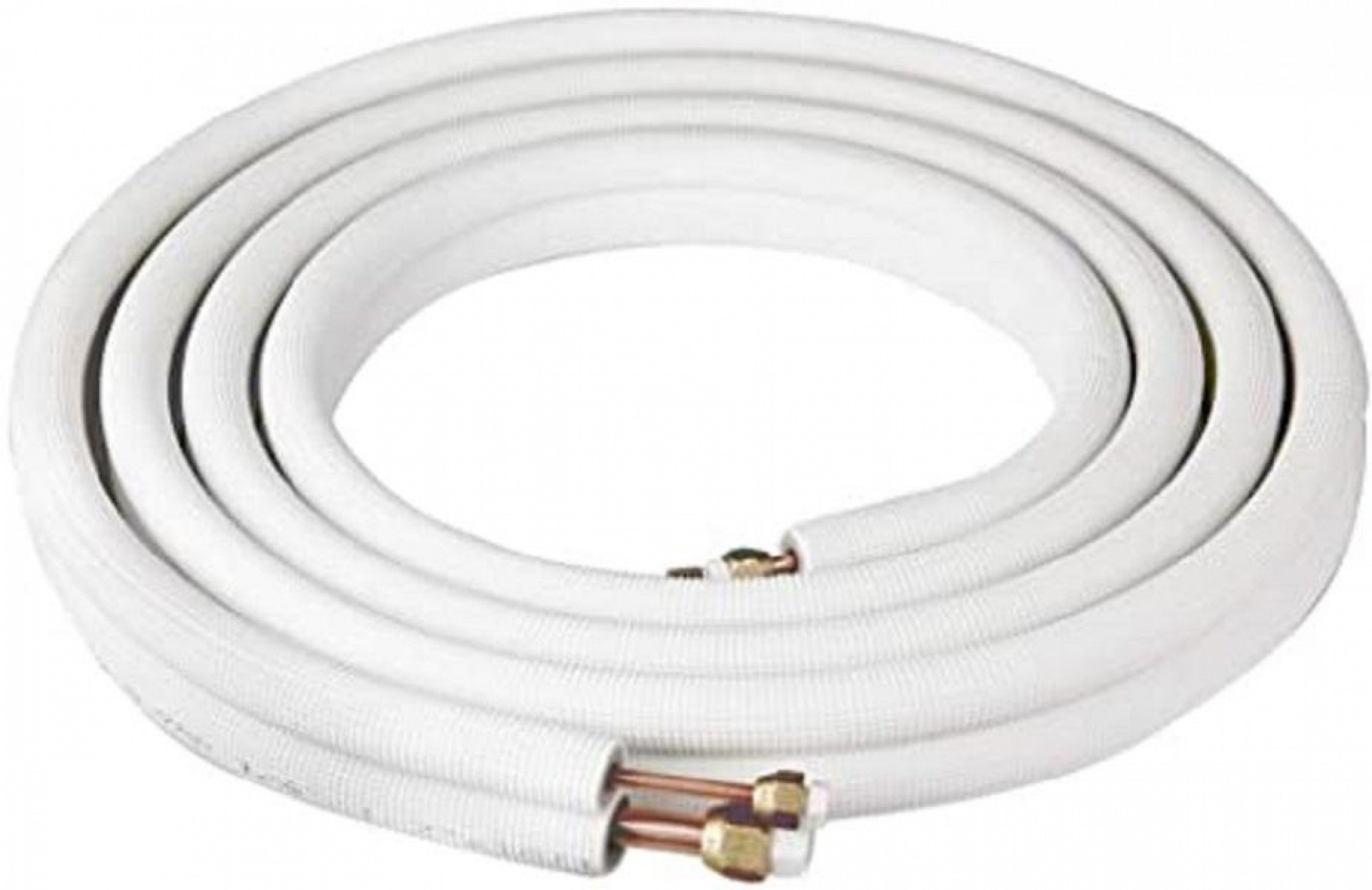 GENÉRICO KIT DE TUBERÍAS CAÑERIAS COBRE DE 1/4'-5/8' 5 MTS CON AISLACIÓN Y TUERCAS PARA AC